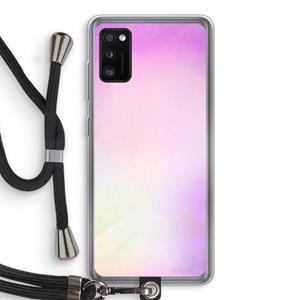 CaseCompany Flow mist pastel: Samsung Galaxy A41 Transparant Hoesje met koord