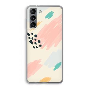 CaseCompany Sunday Chillings: Samsung Galaxy S21 Transparant Hoesje