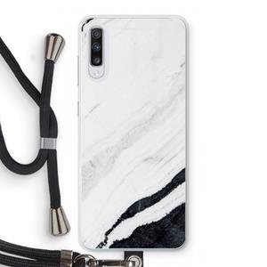 CaseCompany Elegante marmer: Samsung Galaxy A70 Transparant Hoesje met koord