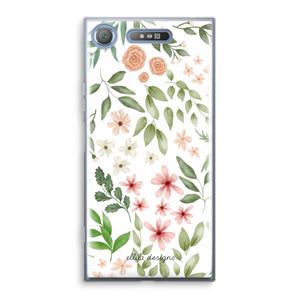 CaseCompany Botanical sweet flower heaven: Sony Xperia XZ1 Transparant Hoesje