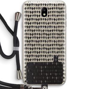 CaseCompany Crazy shapes: Samsung Galaxy J7 (2017) Transparant Hoesje met koord