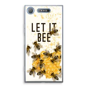 CaseCompany Let it bee: Sony Xperia XZ1 Transparant Hoesje