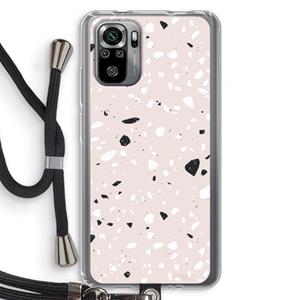 CaseCompany Terrazzo N°20: Xiaomi Redmi Note 10S Transparant Hoesje met koord