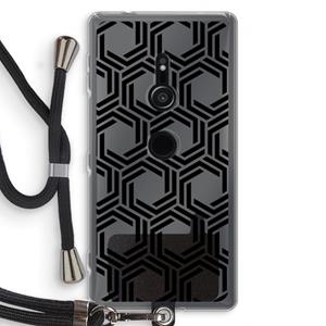 CaseCompany Geometrisch patroon: Sony Xperia XZ2 Transparant Hoesje met koord