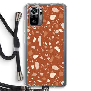 CaseCompany Terrazzo N°22: Xiaomi Redmi Note 10S Transparant Hoesje met koord