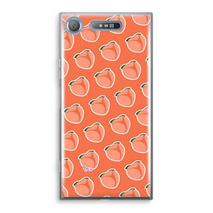 CaseCompany Just peachy: Sony Xperia XZ1 Transparant Hoesje