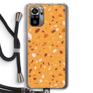 CaseCompany Terrazzo N°24: Xiaomi Redmi Note 10S Transparant Hoesje met koord