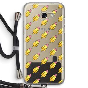CaseCompany Waterijsjes: Samsung Galaxy A5 (2017) Transparant Hoesje met koord