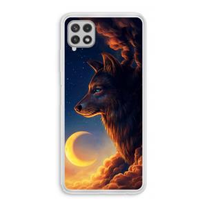 CaseCompany Night Guardian: Samsung Galaxy A22 4G Transparant Hoesje