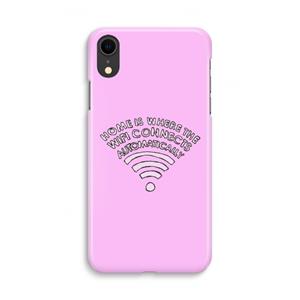 CaseCompany Home Is Where The Wifi Is: iPhone XR Volledig Geprint Hoesje