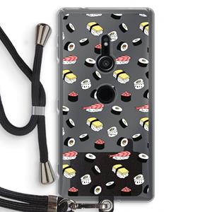 CaseCompany Sushi time: Sony Xperia XZ2 Transparant Hoesje met koord