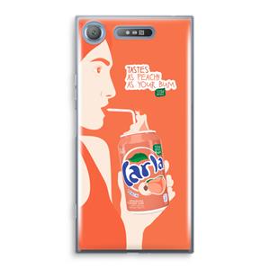 CaseCompany Peach please!: Sony Xperia XZ1 Transparant Hoesje