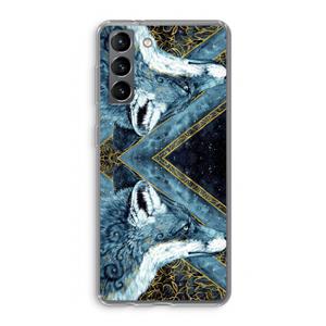 CaseCompany Golden Fox: Samsung Galaxy S21 Transparant Hoesje
