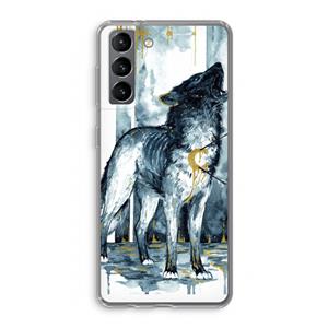 CaseCompany Bleeding Soul: Samsung Galaxy S21 Transparant Hoesje