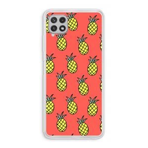 CaseCompany Ananas: Samsung Galaxy A22 4G Transparant Hoesje