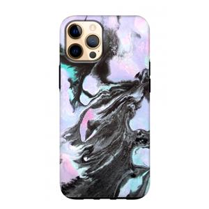 CaseCompany Pastel zwart: iPhone 12 Pro Max Tough Case