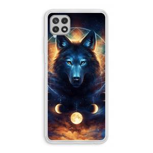 CaseCompany Wolf Dreamcatcher: Samsung Galaxy A22 4G Transparant Hoesje