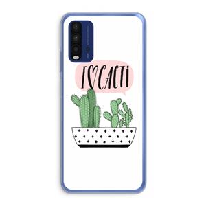 CaseCompany I love cacti: Xiaomi Redmi 9T Transparant Hoesje