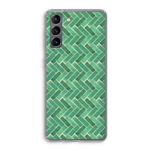CaseCompany Moroccan tiles 2: Samsung Galaxy S21 Transparant Hoesje