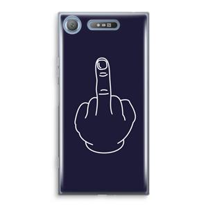 CaseCompany F**k U: Sony Xperia XZ1 Transparant Hoesje