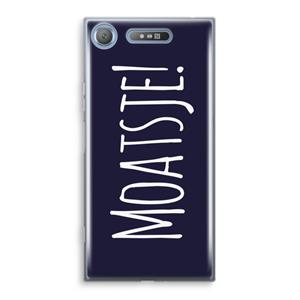 CaseCompany Moatsje!: Sony Xperia XZ1 Transparant Hoesje