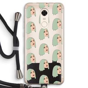 CaseCompany King Kylie: Xiaomi Redmi 5 Transparant Hoesje met koord