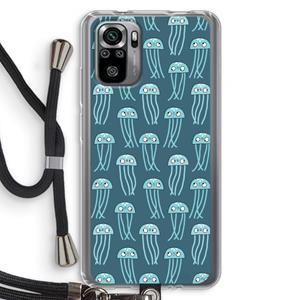 CaseCompany Kwallie: Xiaomi Redmi Note 10S Transparant Hoesje met koord