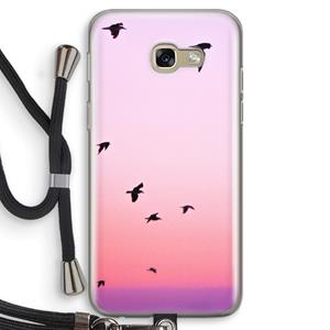 CaseCompany Fly away: Samsung Galaxy A5 (2017) Transparant Hoesje met koord