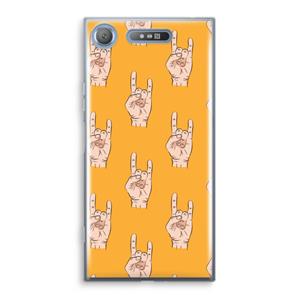 CaseCompany Rock: Sony Xperia XZ1 Transparant Hoesje