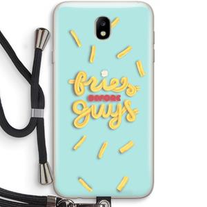 CaseCompany Always fries: Samsung Galaxy J7 (2017) Transparant Hoesje met koord