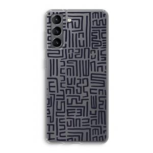 CaseCompany Moroccan Print: Samsung Galaxy S21 Transparant Hoesje