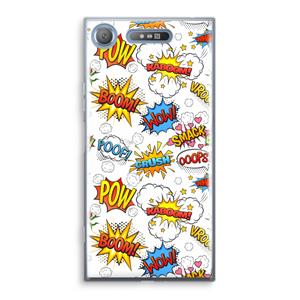 CaseCompany Pow Smack: Sony Xperia XZ1 Transparant Hoesje