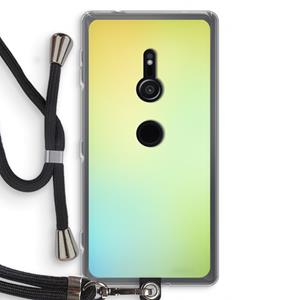 CaseCompany Minty mist pastel: Sony Xperia XZ2 Transparant Hoesje met koord