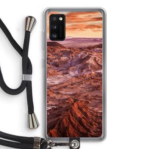 CaseCompany Mars: Samsung Galaxy A41 Transparant Hoesje met koord