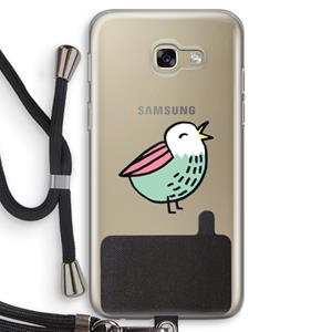 CaseCompany Birdy: Samsung Galaxy A5 (2017) Transparant Hoesje met koord