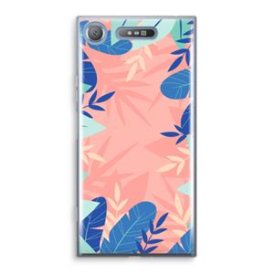 CaseCompany Tropisch: Sony Xperia XZ1 Transparant Hoesje