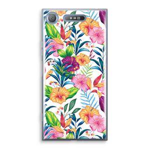 CaseCompany Tropisch 2: Sony Xperia XZ1 Transparant Hoesje