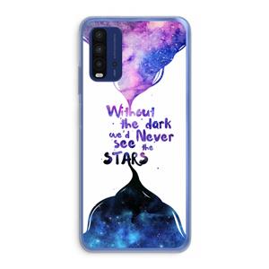 CaseCompany Stars quote: Xiaomi Redmi 9T Transparant Hoesje