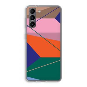 CaseCompany Gestalte 1: Samsung Galaxy S21 Transparant Hoesje