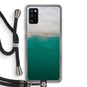 CaseCompany Stranded: Samsung Galaxy A41 Transparant Hoesje met koord