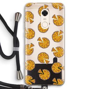 CaseCompany You Had Me At Pizza: Xiaomi Redmi 5 Transparant Hoesje met koord
