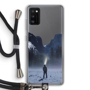 CaseCompany Wanderlust: Samsung Galaxy A41 Transparant Hoesje met koord