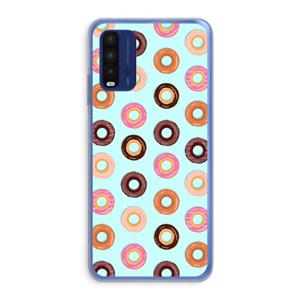 CaseCompany Donuts: Xiaomi Redmi 9T Transparant Hoesje