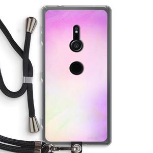 CaseCompany Flow mist pastel: Sony Xperia XZ2 Transparant Hoesje met koord