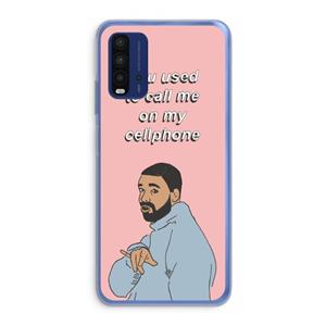 CaseCompany Hotline bling: Xiaomi Redmi 9T Transparant Hoesje