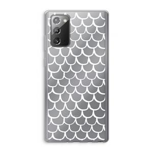 CaseCompany Dakpannetjes: Samsung Galaxy Note 20 / Note 20 5G Transparant Hoesje