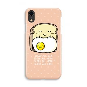 CaseCompany Sleep All Day: iPhone XR Volledig Geprint Hoesje