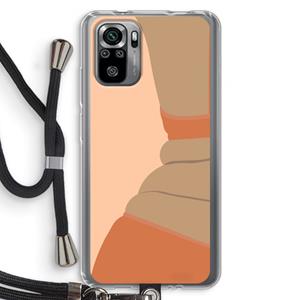 CaseCompany Bikini: Xiaomi Redmi Note 10S Transparant Hoesje met koord