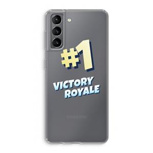 CaseCompany Victory Royale: Samsung Galaxy S21 Transparant Hoesje