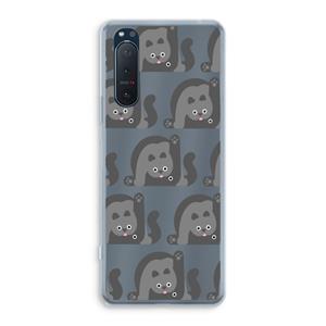 CaseCompany Cats: Sony Xperia 5 II Transparant Hoesje
